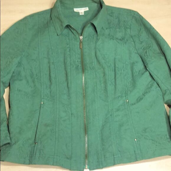 Coldwater Creek Jackets & Blazers - 100% Cotton Coldwater Creek Green Jacket